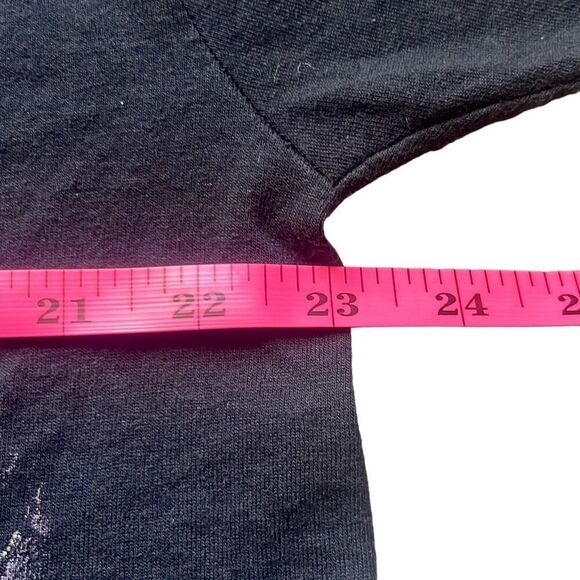 Screen Stars Vintage 90's Black Custom Splatter Paint Single Stitch Shirt XL Art - Picture 5 of 6